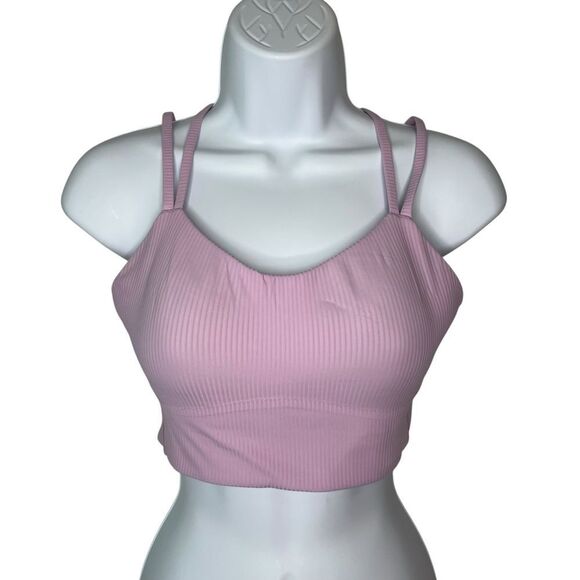 Lululemon Lavender Frost Like A Cloud Ribbed Longline Light Support Bra - Picture 1 of 10